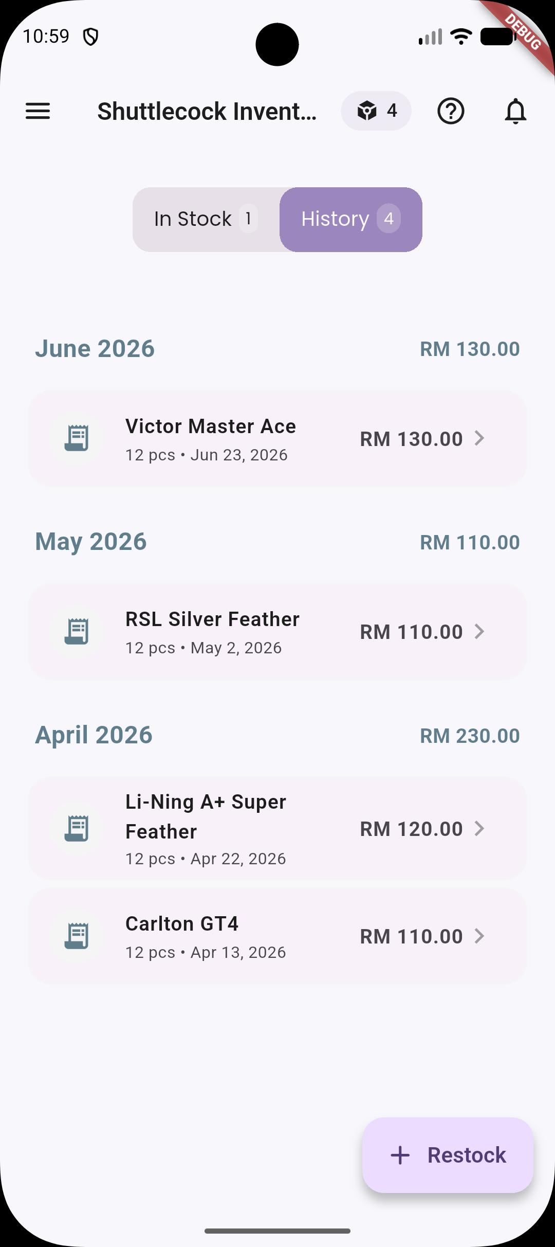 Appminton shuttle tracking screen